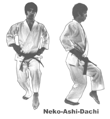 nekoashi-dachi